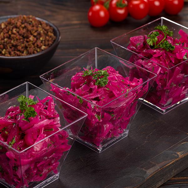 Салат из красной маринованной капусты с красным луком | Веганское меню | MOSCOW FOOD - доставка вкусных блюд