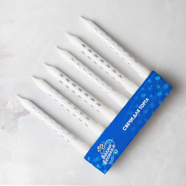 Свечи для торта "Волна веселья"  6 штук - Дополнительно | MOSCOW FOOD - доставка фуршетных блюд