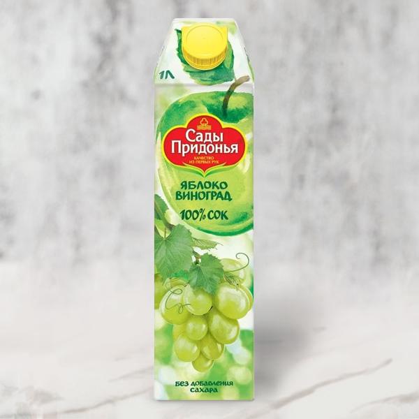 Сок Сады Придонья яблоко - виноград  - Напитки | MOSCOW FOOD - доставка фуршетных блюд